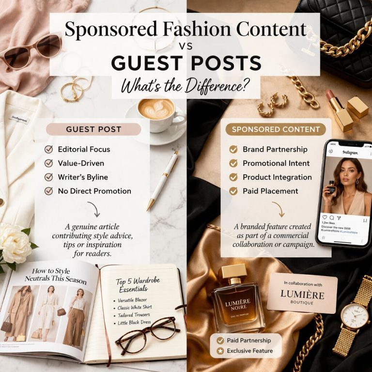 Sponsored Fashion Content Versus Guest Posts